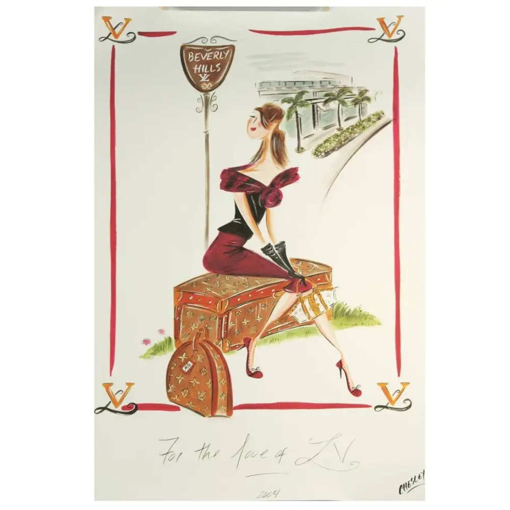 For the Love of Louis
Vuitton Beverly Hills by
Chesley McLaren c.
2004 Art Print